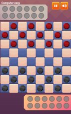 Two-Player Checkers (Dame) - Screenshot